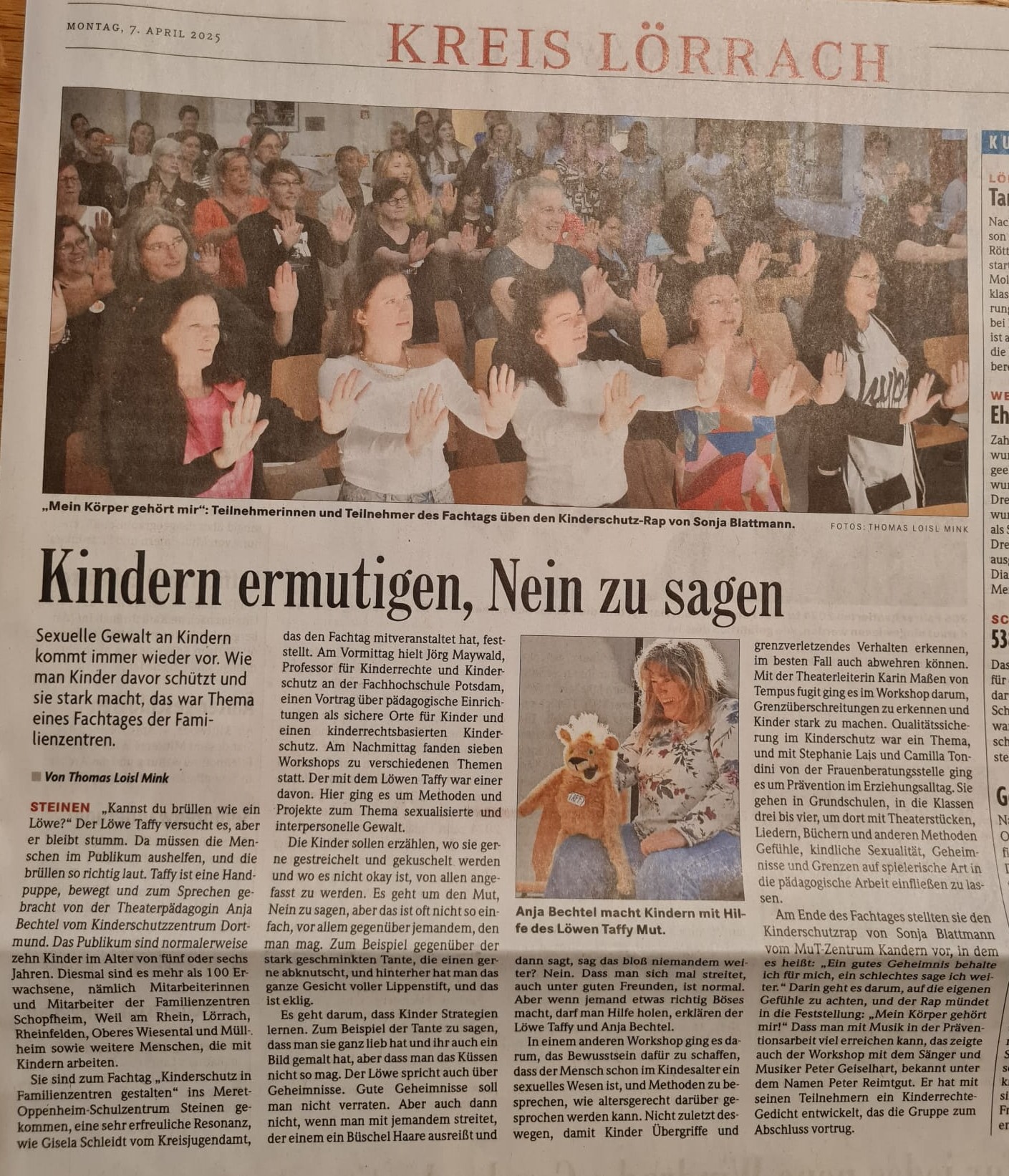 Presse BZ Fachtag Kinderschutz